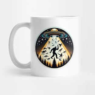 Mystical Alien Abduction and Bigfoot Encounter Adventure Mug